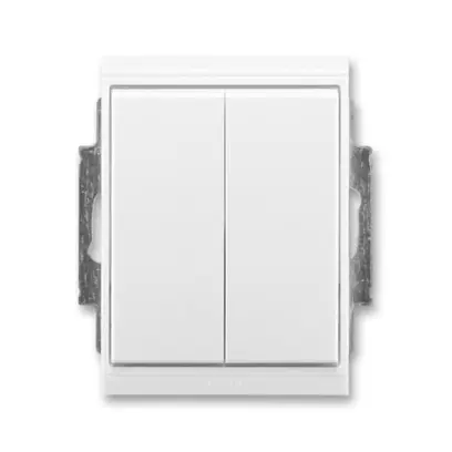 3558E-A05940 03  Přepínač sériový IP 44, zapuštěný, bílá / bílá